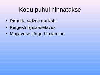 Kodu ja eluase #6