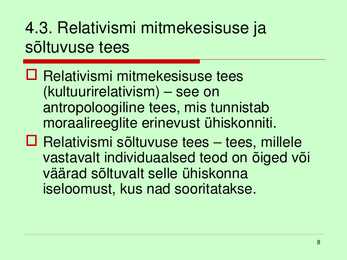 Relativism #8