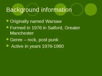 Joy Division presentation #2