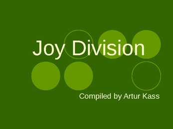 Joy Division presentation