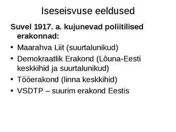 Eesti iseseisvumine #16