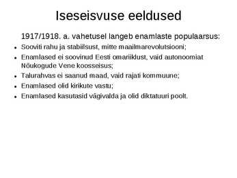Eesti iseseisvumine #19