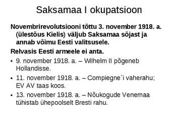 Eesti iseseisvumine #29