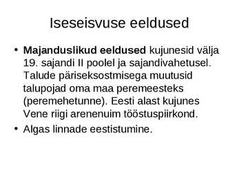 Eesti iseseisvumine #4