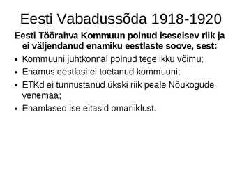 Eesti iseseisvumine #33