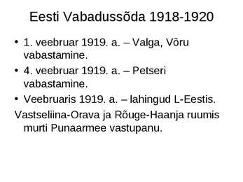 Eesti iseseisvumine #35