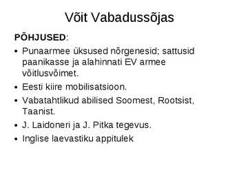 Eesti iseseisvumine #48