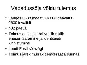 Eesti iseseisvumine #50