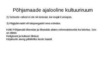 Põhjamaade ajalugu #15
