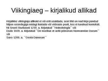 Põhjamaade ajalugu #25