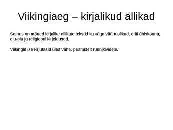 Põhjamaade ajalugu #26