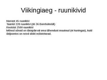 Põhjamaade ajalugu #27