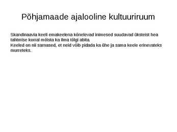 Põhjamaade ajalugu #5