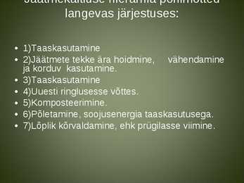 Jäätmed õmblustööstuses ja nende käitlemise võimalused #3