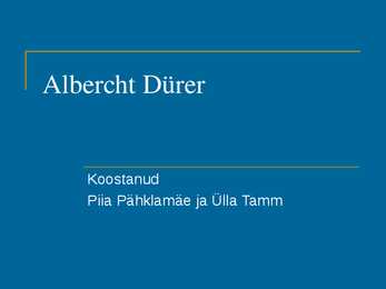 Albercht Dürer