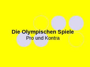 Die Olympischen Spiele