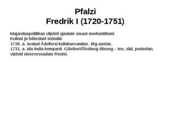Rootsi 1719 - 1772 #20