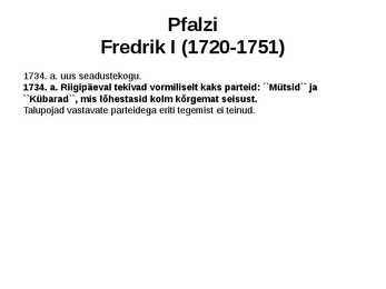 Rootsi 1719 - 1772 #22
