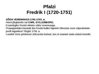 Rootsi 1719 - 1772 #25