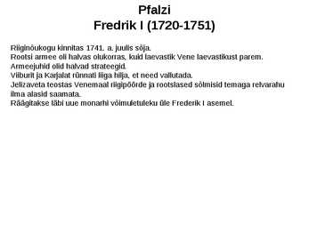 Rootsi 1719 - 1772 #26