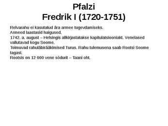 Rootsi 1719 - 1772 #27