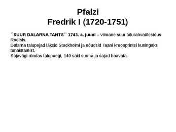 Rootsi 1719 - 1772 #30