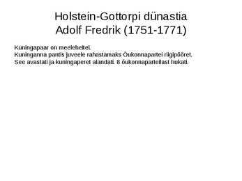 Rootsi 1719 - 1772 #33