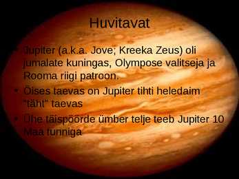 Jupiteri ettekanne #8