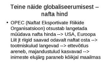 Globaliseerumine #3