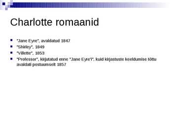 Charlotte Bronte #4