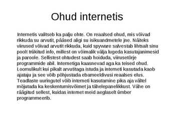 Internet ja meie põlvkond #4