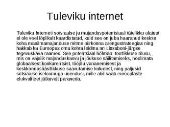 Internet ja meie põlvkond #7