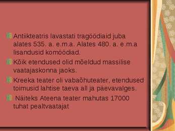 Antiikteater #6