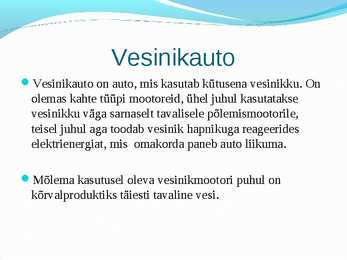 Vesinikauto #2