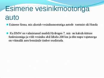 Vesinikauto #3