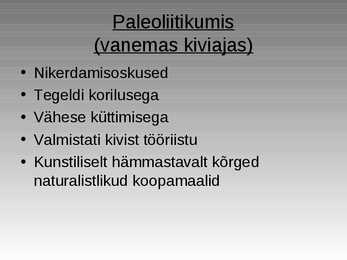 Kiviaeg #4
