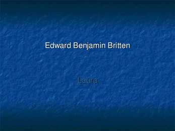 Edward Benjamin Britten
