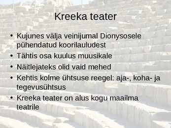 Kreeka teater #2