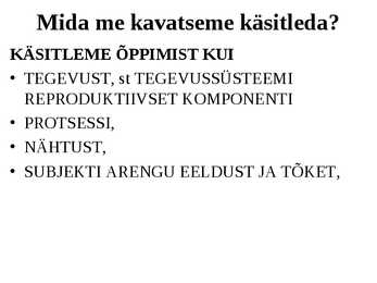 Õppimine #12