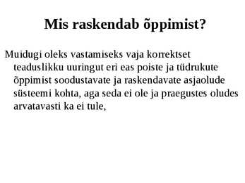 Õppimine #28