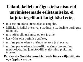 Õppimine #29