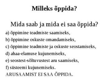 Õppimine #31