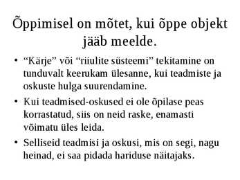 Õppimine #38