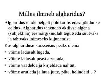 Õppimine #71