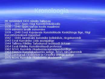 Eesti kunstnikud #6