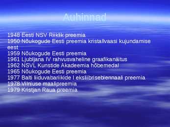 Eesti kunstnikud #7