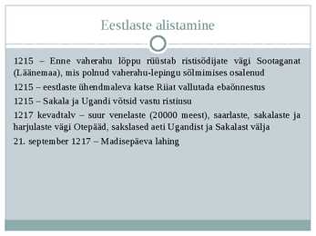 Muistne Vabadusvõitlus #14