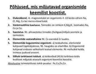 Mikroelemendid ja vesi #5
