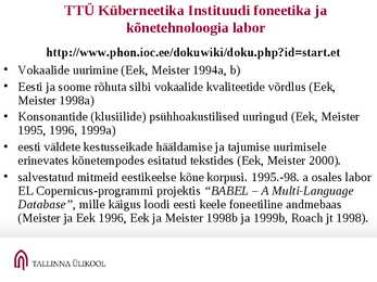 Keeleteaduse loengu materjal #11
