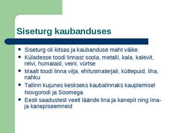 Eesti majandus 15-17-sajand #2